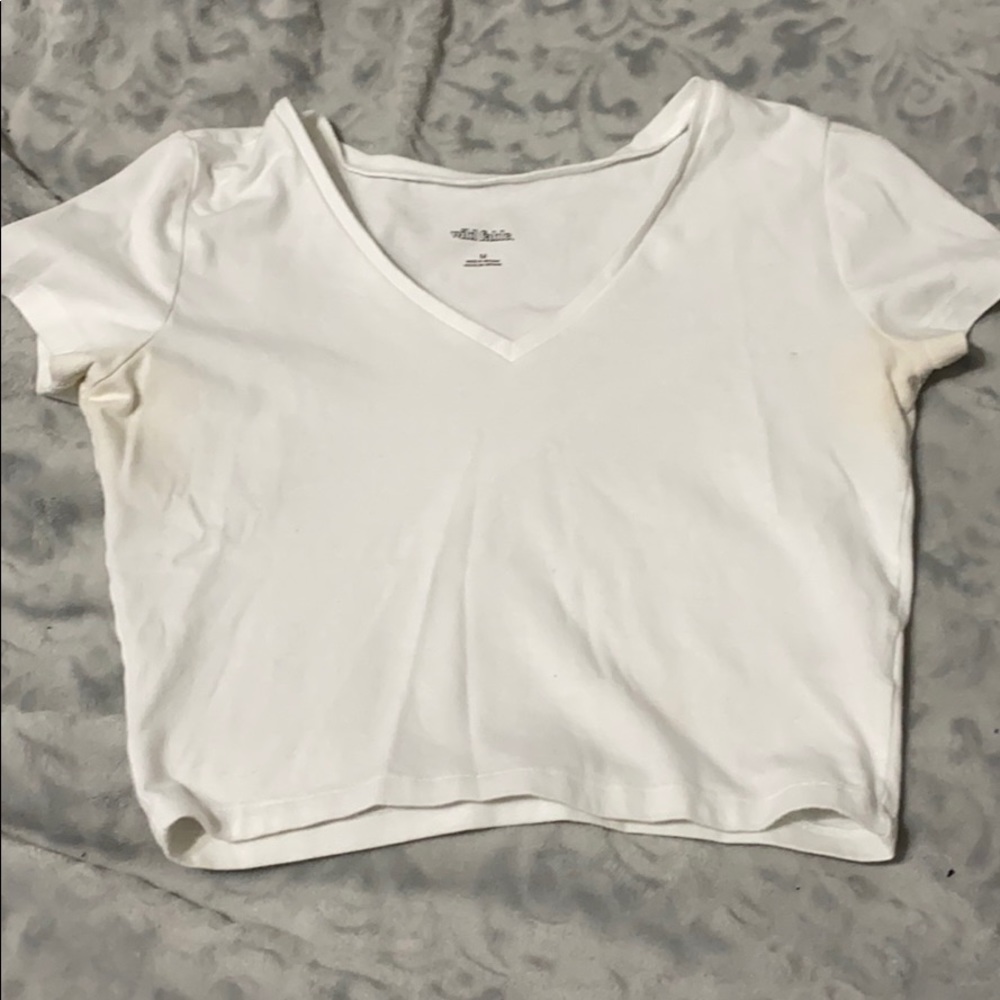 White crop top